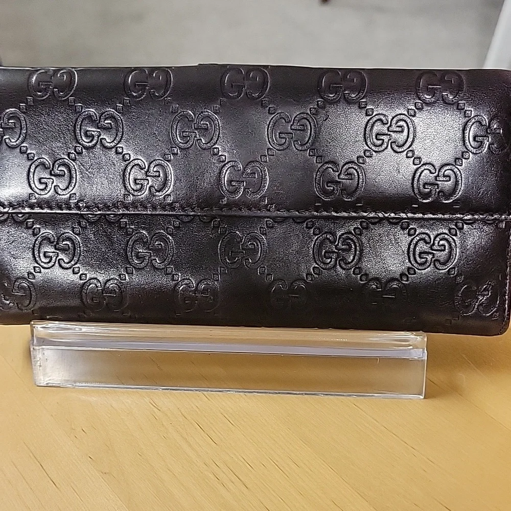 Authentic GUCCI Wallet Double Sided Wallet Ladies Heart Plat - Picture 2 of 8